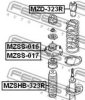 FEBEST MZSHB-323R Protective Cap/Bellow, shock absorber